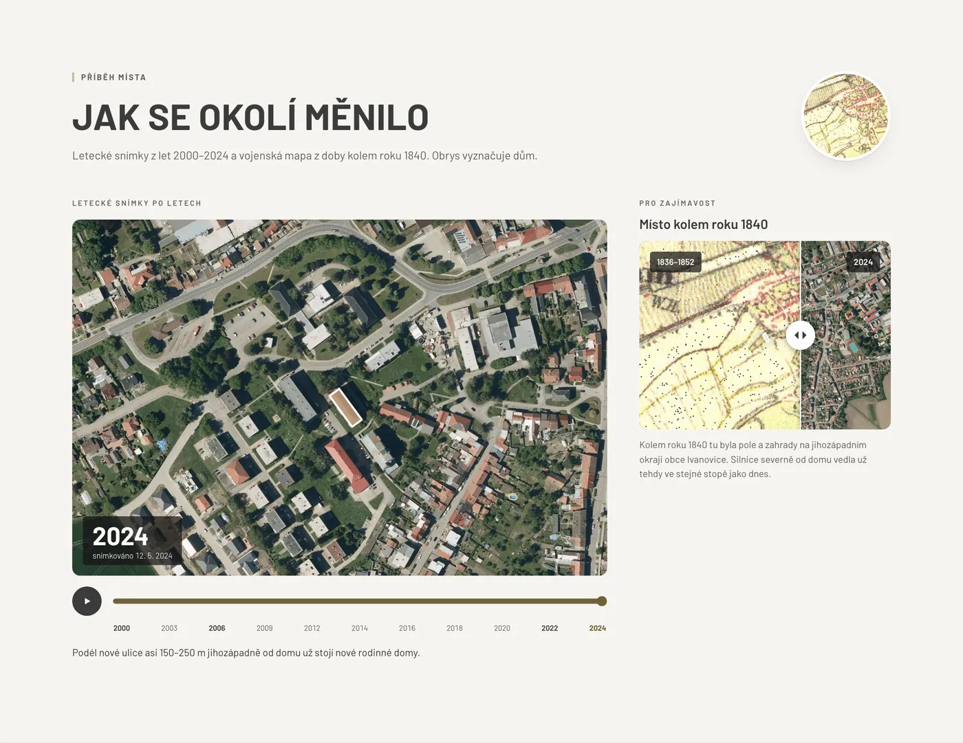 How the area has changed
